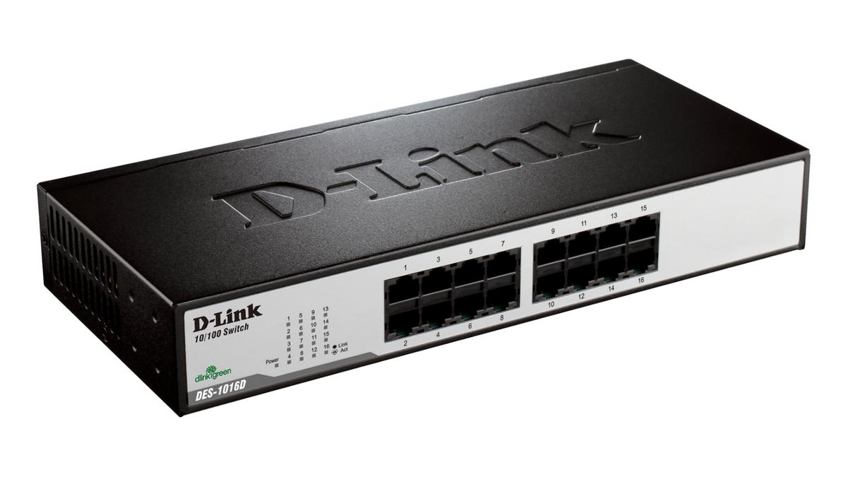 Hub d-link 16 cổng des 1016d chính hãng