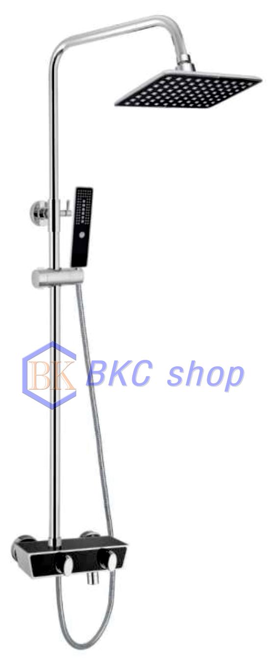 Bộ sen cây tắm đứng nóng lạnh kính cao cấp Sanji SC15