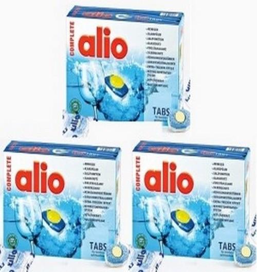 3 hộp viên rửa bát chén ly alio 40 viên,tích hợp 12 tính năng dùng cho máy rửa bát TĐ finish somat