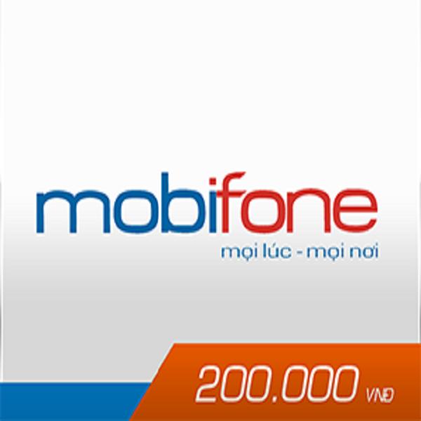 Thẻ cào mobifone 200.000 vnđ & phí chuyển