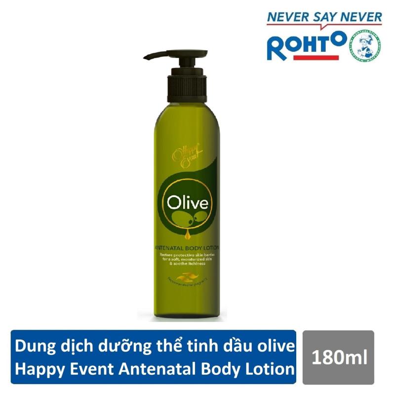 Sữa dưỡng thể tinh dầu olive dưỡng ẩm Happy Event Antenatal Body Lotion 180ml nhập khẩu