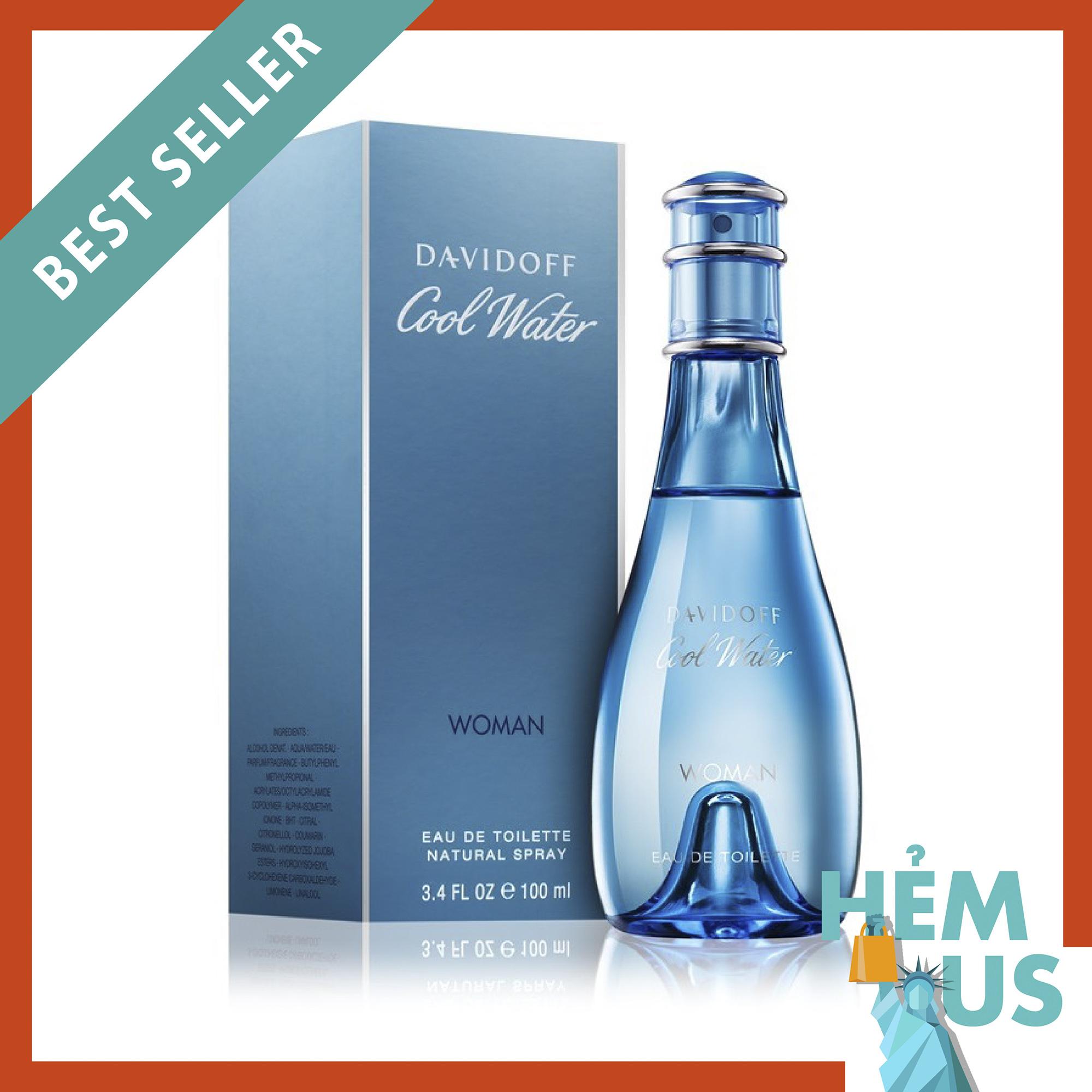 [HCM]DAVIDOFF Cool Water For Woman Eau De Toilette 100ML Hàng Chính Hãng