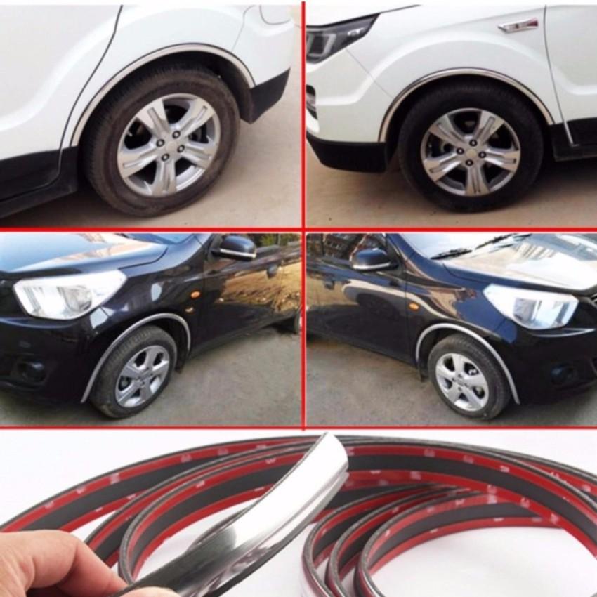 Cuộn nẹp dán viền mạ Crom trang trí Ô tô bản 2.2cm