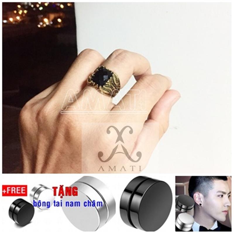 Nhẫn nam đính đá gtm88