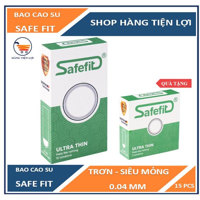 Bao cao su Siêu mỏng Safe Fit Untra thin - 12 chiếc