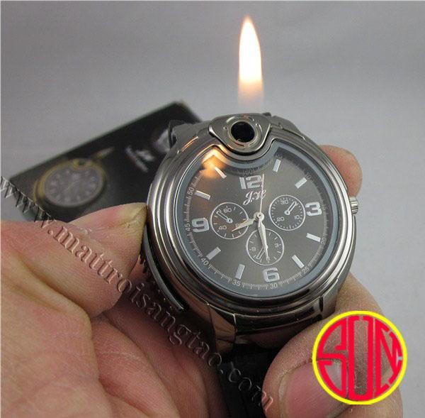 Giá bán [HCM][Mới Về]  Bật lửa kiêm đồng hồ đeo tay loại xịn chống nước [HOT MỚI VỀ HÀNG 2018]