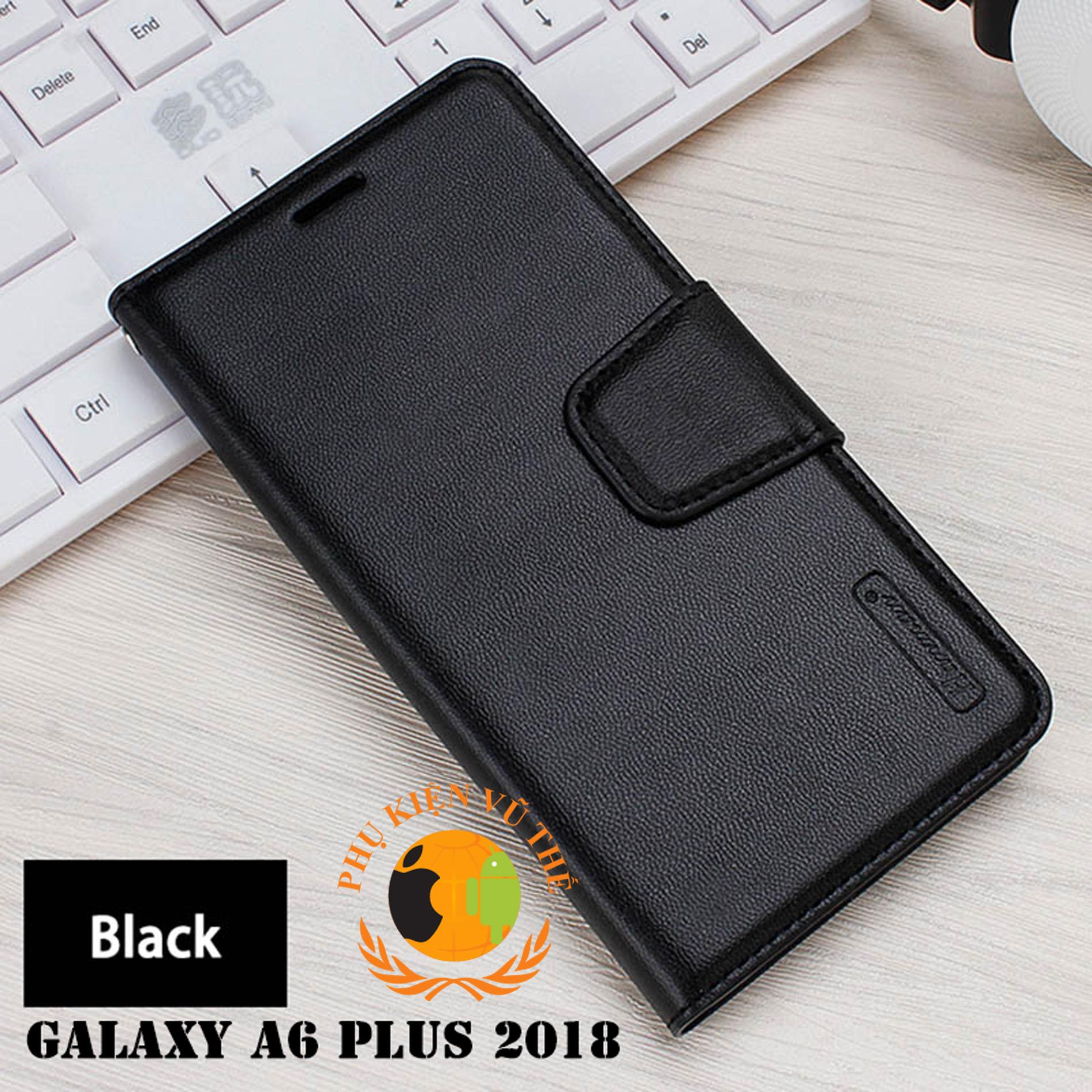 Bao Da Kèm Ví 2 in 1 Samsung Galaxy A6 Plus 2018 Hanman