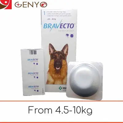 [CHÍNH HÃNG] viêm da, demodex trên chó 20-40kg - Bravecto