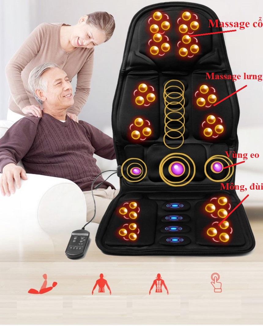 Ghe Massage Toan Than, Máy Massage Lưng Giá Rẻ, Máy massage hồng ngoại-310P-giúp bạn xua tan mọi mệt mỏi, đau nhức vai gáy, đau lưng, đau cơ, lưu thông tuần hoàn máu-BH 12 tháng