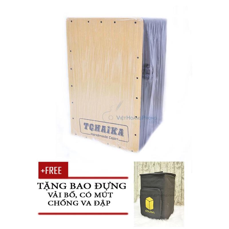 Trống Cajon Handmade Thái Lan TCHAIKA giá rẻ có Snare + Bao đựng trống - Việt Hoàng Phong