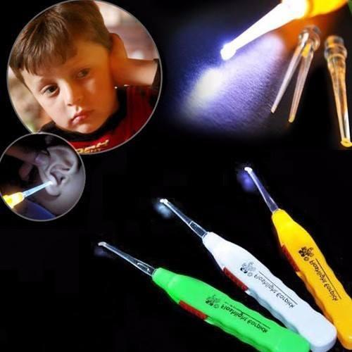Bộ 2 dụng cụ lấy ráy tai có đèn 3 trong 1 kèm hộp đựng