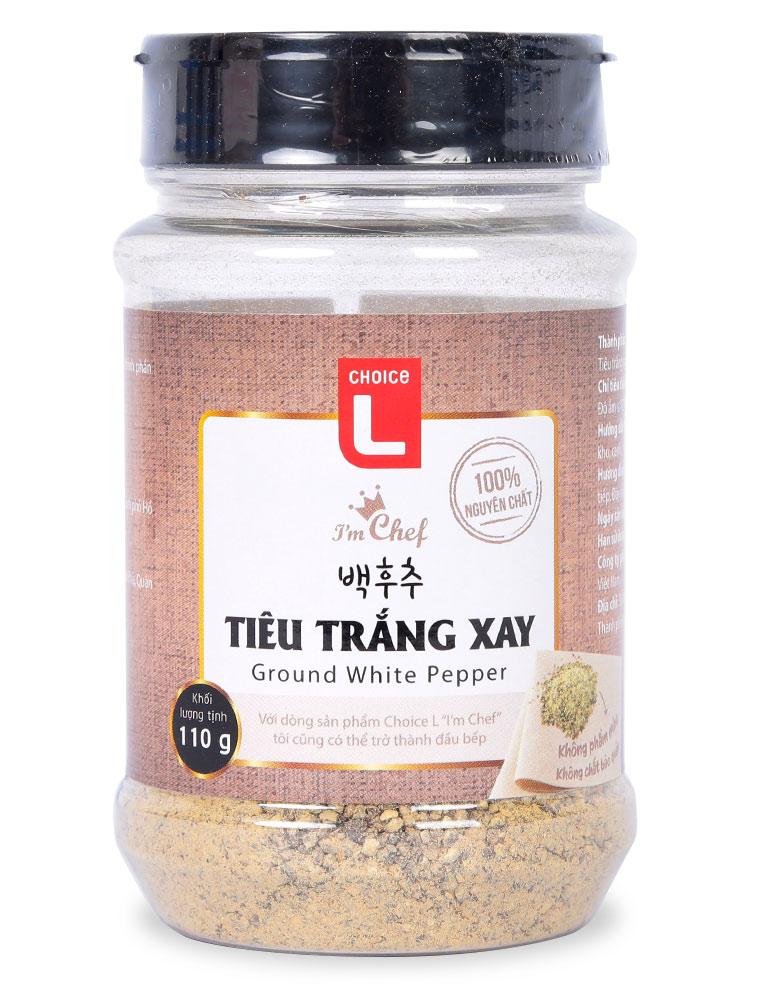 Tiêu trắng xay im chef choice l chai 110g