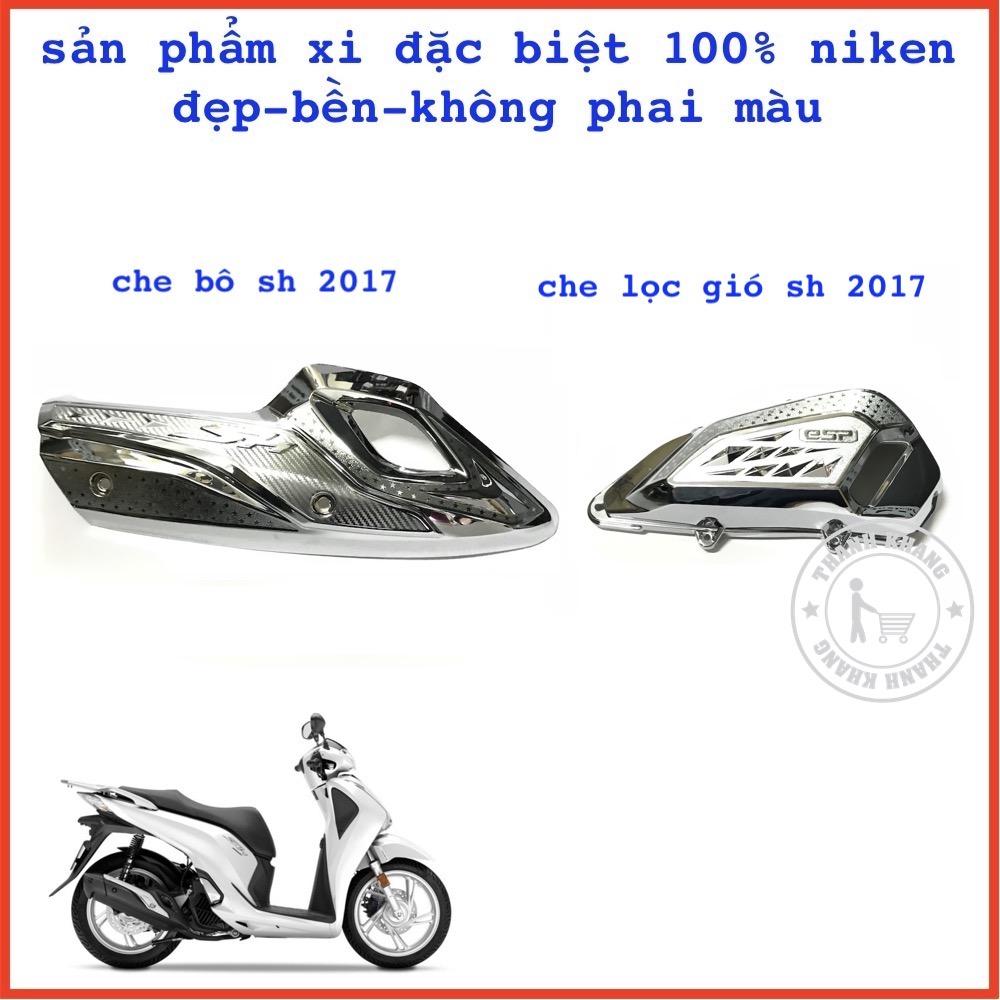 [HCM]Combo che bô SH 2017 và chụp lọc gió nhựa xi 100% niken đẹp-bền-không phai màu thanh khang 006001132  006001133