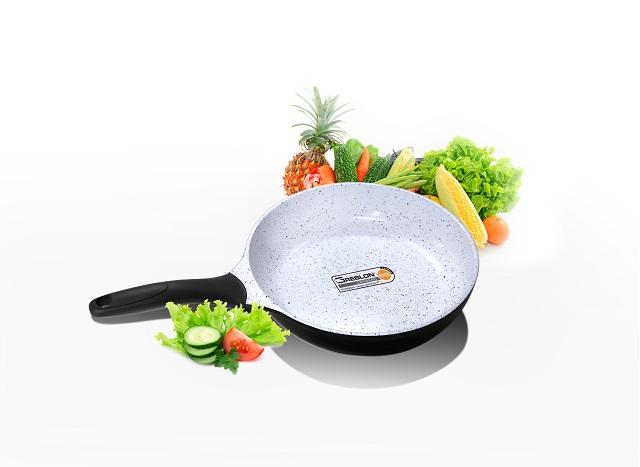 Chảo chống dính men gốm Ceramic 28cm, đáy chấm, chảo chống dính, chảo từ, men gốm Ceramic nhập khẩu Đức, miễn ship toàn quốc, TNA Mart