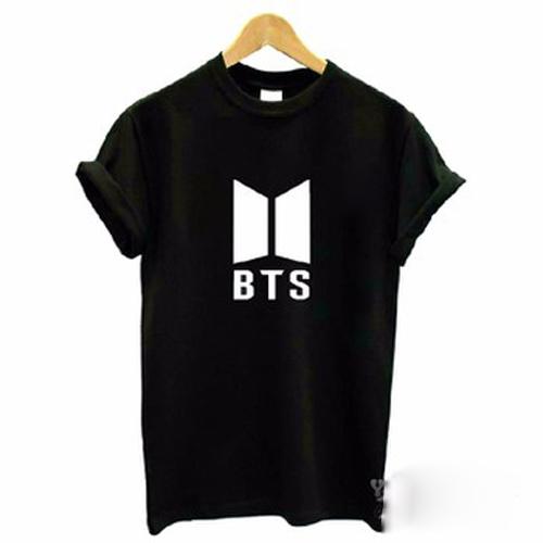 Áo thun BTS áo thun tay ngắn BTS vải cao cấp màu đen