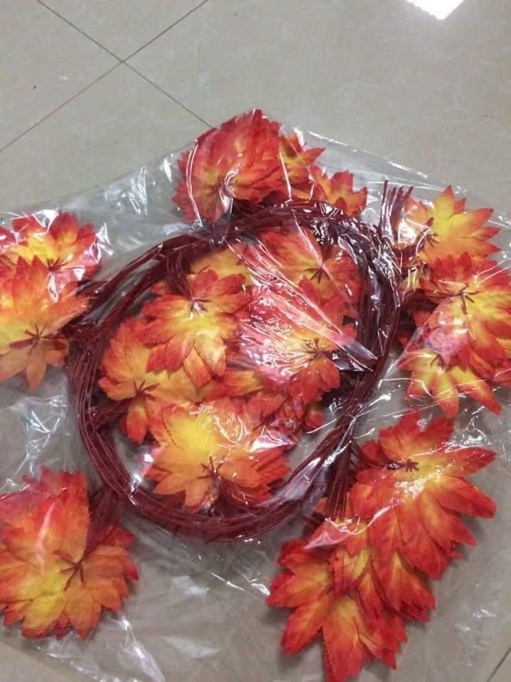 Set 5 dây leo LÁ PHONG trang trí không gian sống. kt 2,5m/dây