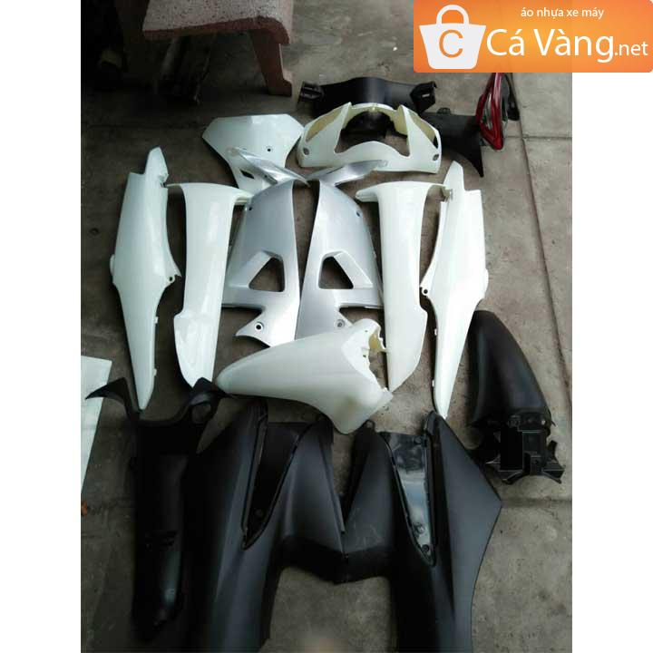 Dàn áo xe máy wave rs wave anpha nhựa abs loại tốt màu trắng