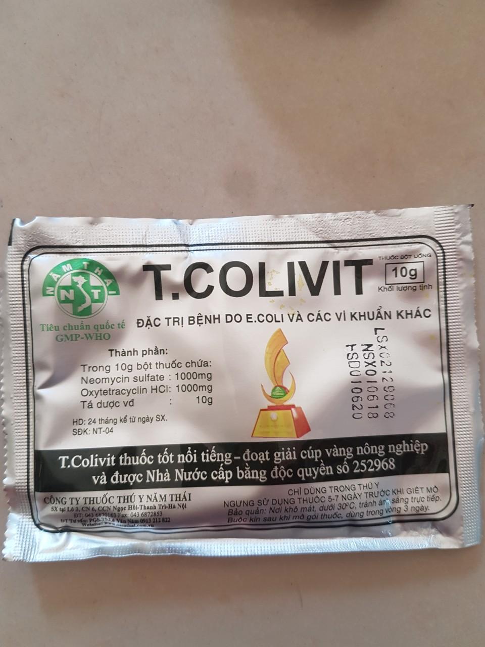 50 gói tcolivit 10gr ( công ty thu.ốc thú y năm thái )