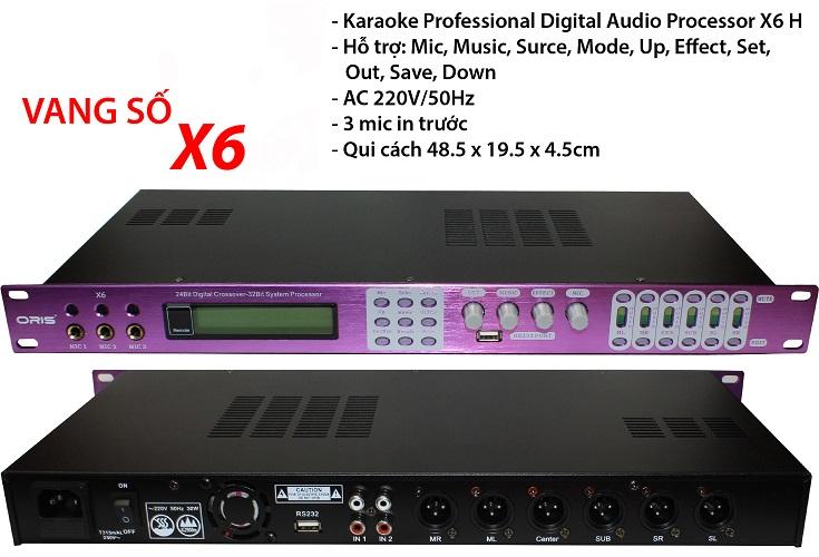 [HCM][Trả góp 0%]VANG SỐ KARAOKE X6 CAO CẤP 2 TĂNG PHÔ