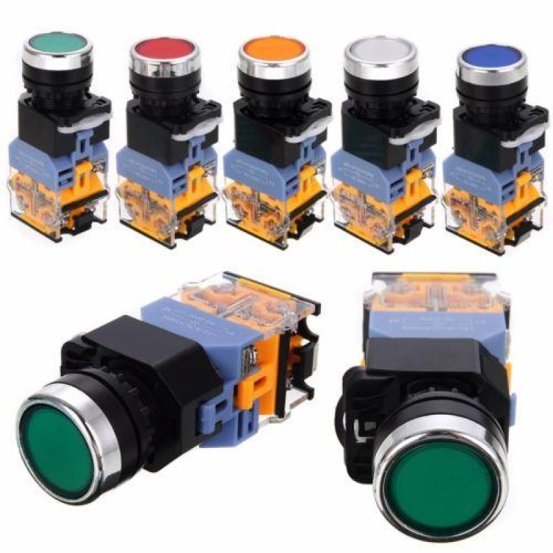 Bảng giá 5 Color Push Button Switch Momentary DPST Power ON OFF 22mm 1 NO 1 NC AC 220V