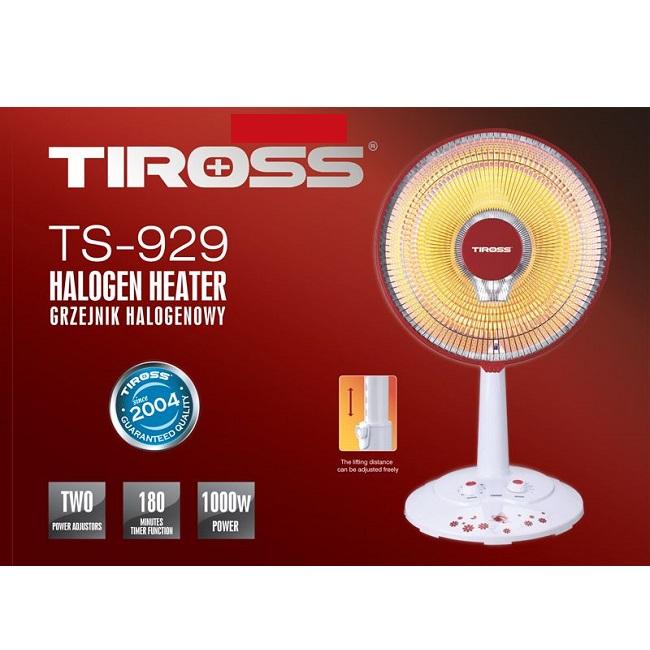 Đèn sưởi halogen kiểu quạt tiross ts929 100w