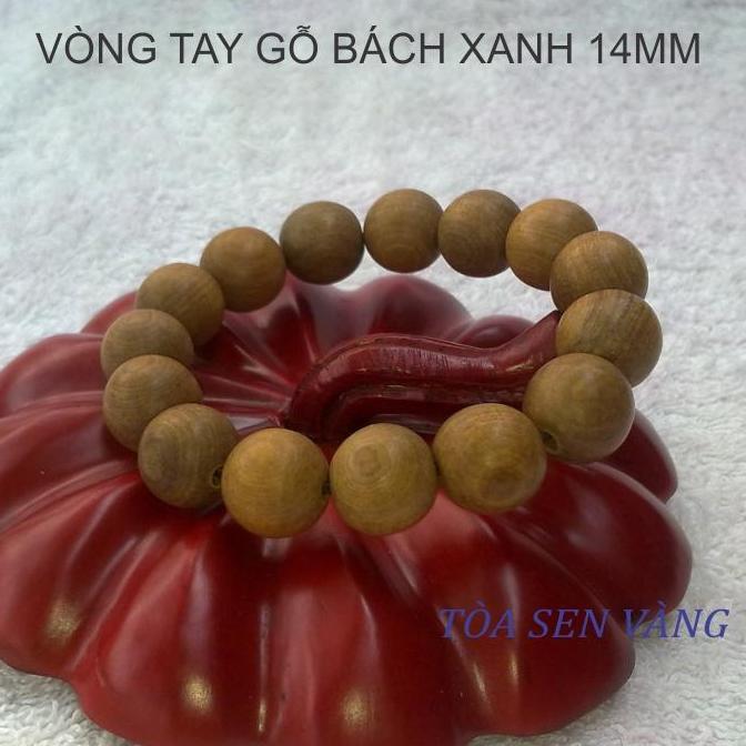 [HCM]Vòng tay gỗ bách xanh 14mm