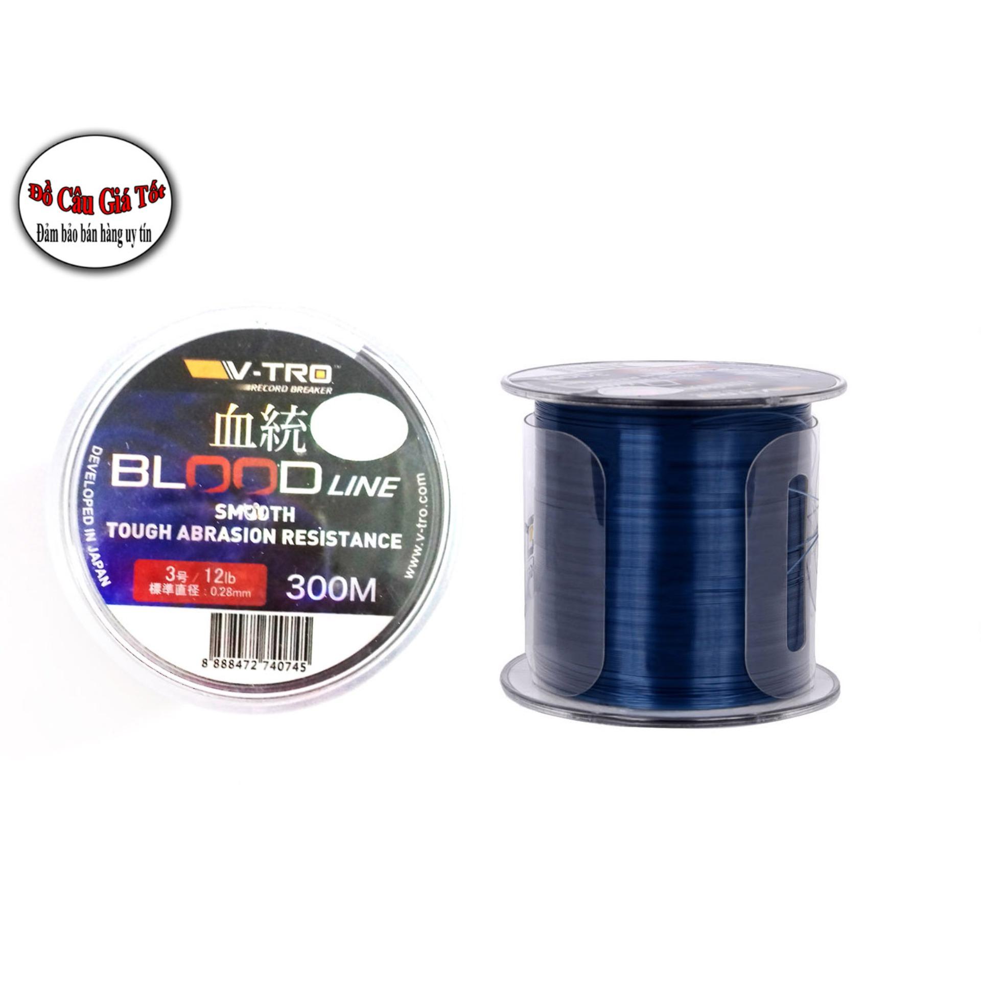 Dây cước câu cá Bloodline Thương Hiệu V-Tro Nhật Bản 0.28mm