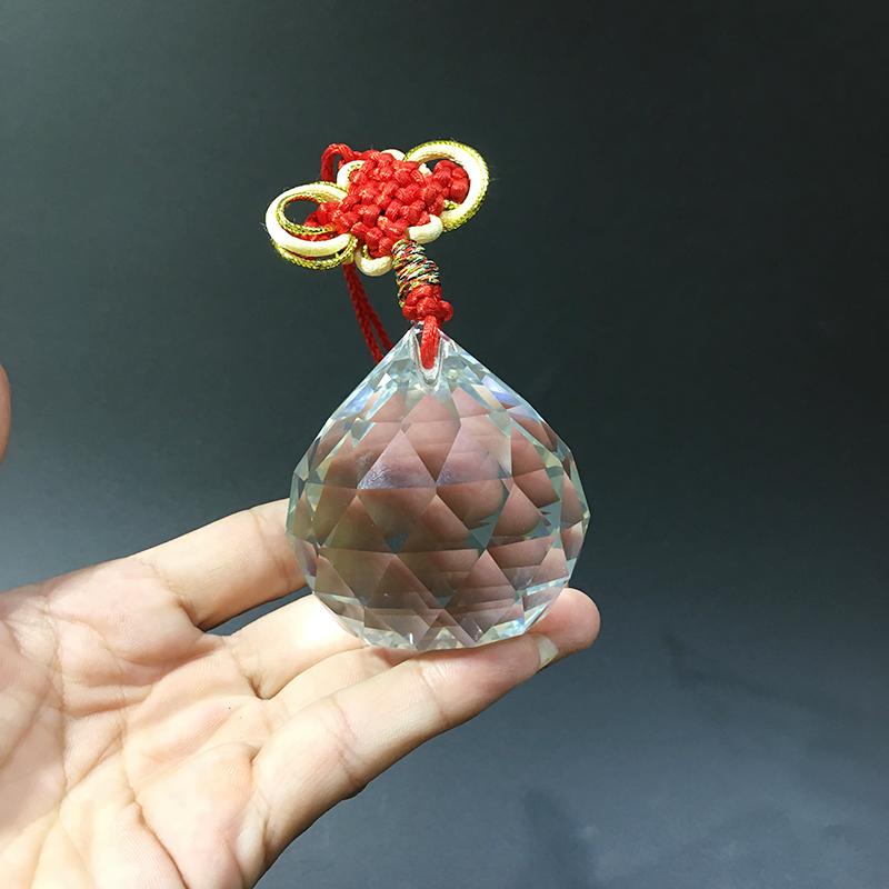 Quả cầu treo thủy tinh pha lê vát cạnh - lpqctt1002