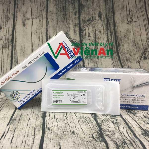 Chỉ phẫu thuật thẩm mỹ CPT Carelon 7/0 Hộp 12 tép