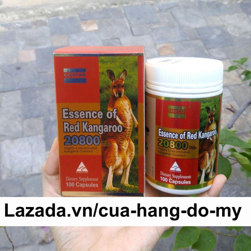 Viên Uống Essence of Red Kangaroo 20800 max 100 viên - giúp Tăng Cường Sức Khỏe nhập khẩu