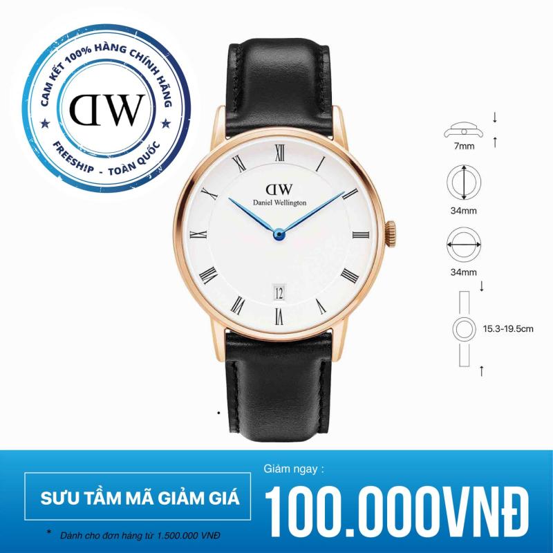 Nơi bán Đồng hồ nữ dây da Daniel Wellington Dapper Sheffield 34mm - Vàng Hồng DW00100092