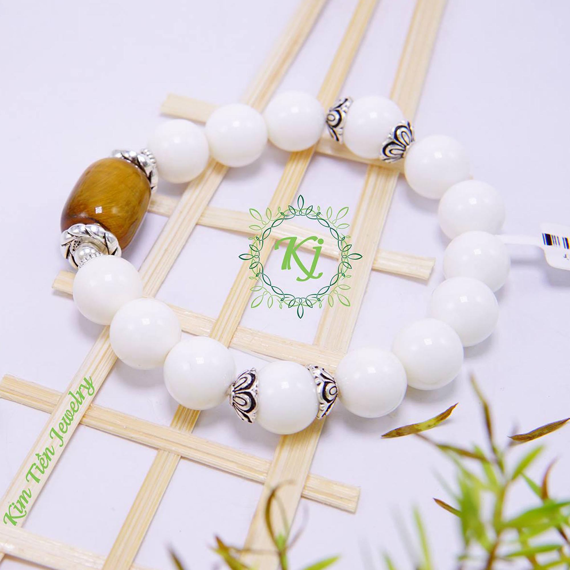 Vòng Tay Đá Ốc Charm Lu Thống - Hợp Mệnh Kim Thủy - Mang Đến Vượng Khí - Xua Đi Vận Rủi - Chiêu Tài Chiêu Lộc Tứ Phương