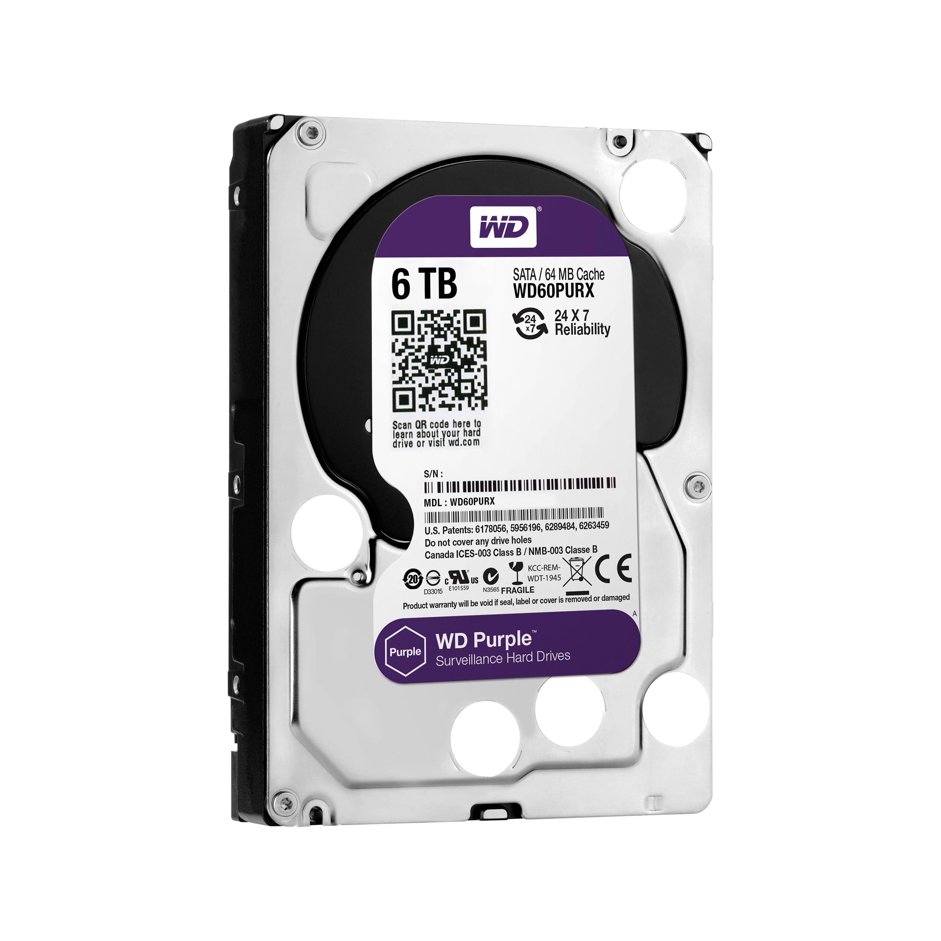 Ổ cứng 6tb - western purple wd60purx chuyên dụng lưu trữ cho camera
