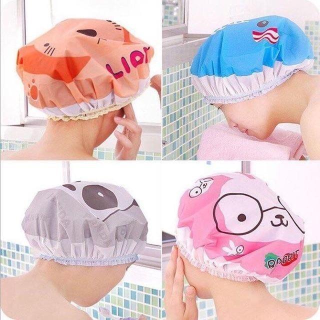 Mũ ủ tóc , chụp tóc hoạt hình siêu dễ thương
