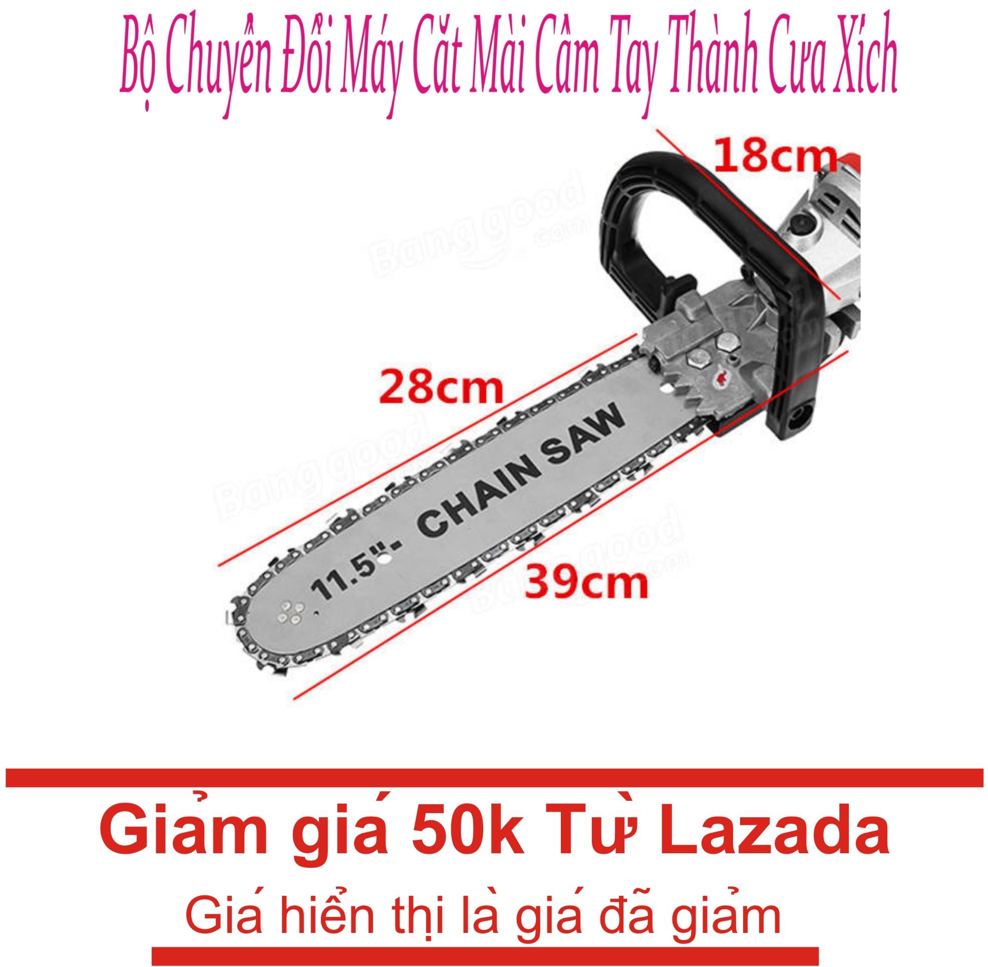 Bộ Phụ kiện chuyển đổi máy cắt mài cầm tay thành máy cưa xích