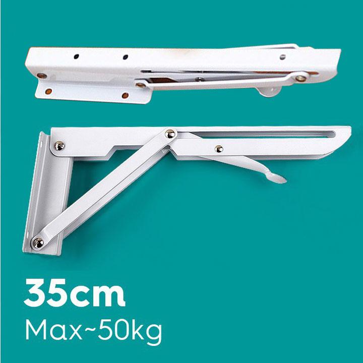 Bộ bản lề gập treo tường ke gập a2 35cm bộ 2 chiếc chịu tải 50kg-70kg