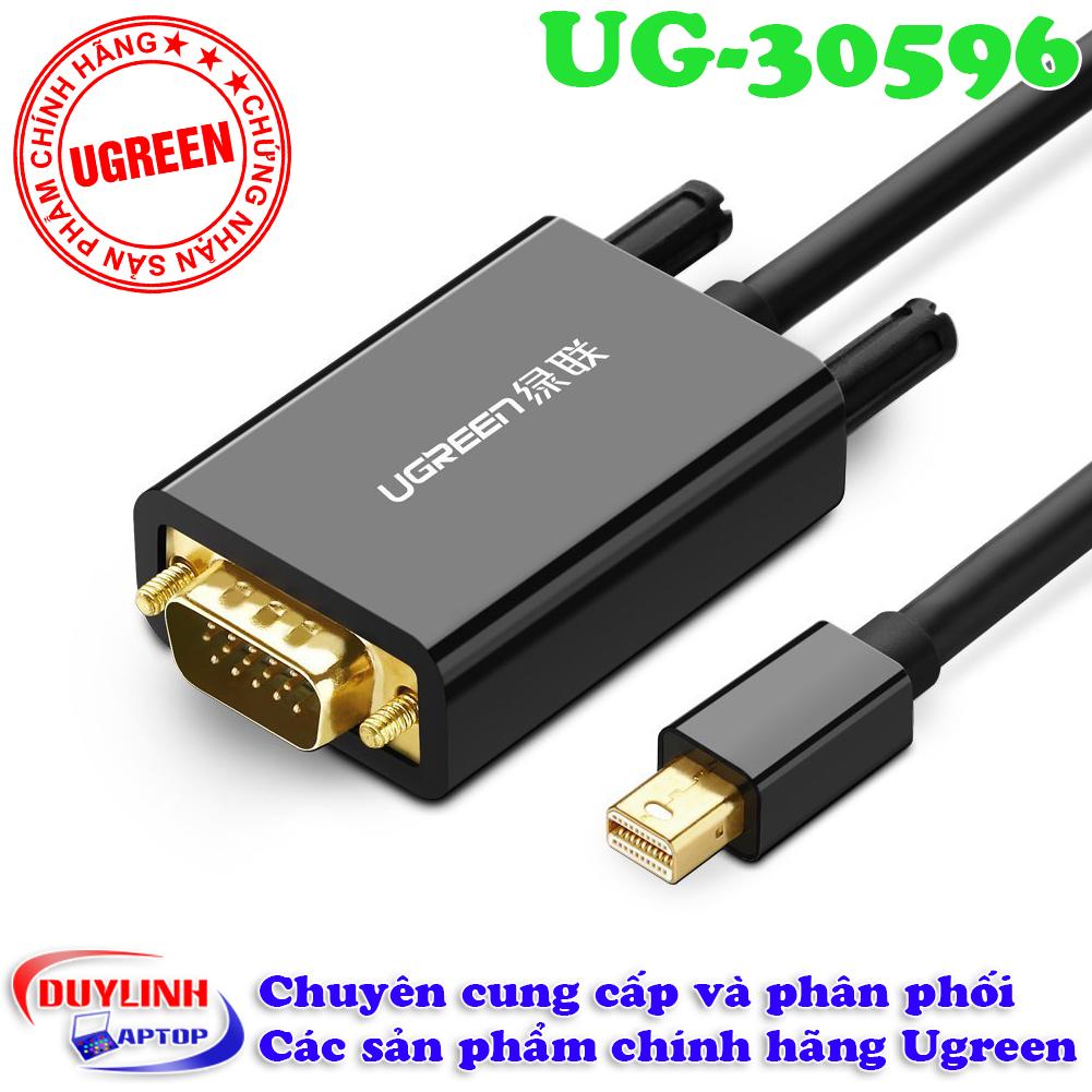 Cáp thunderbolt to vga dài 1.5m - mini displayport ugreen 30596