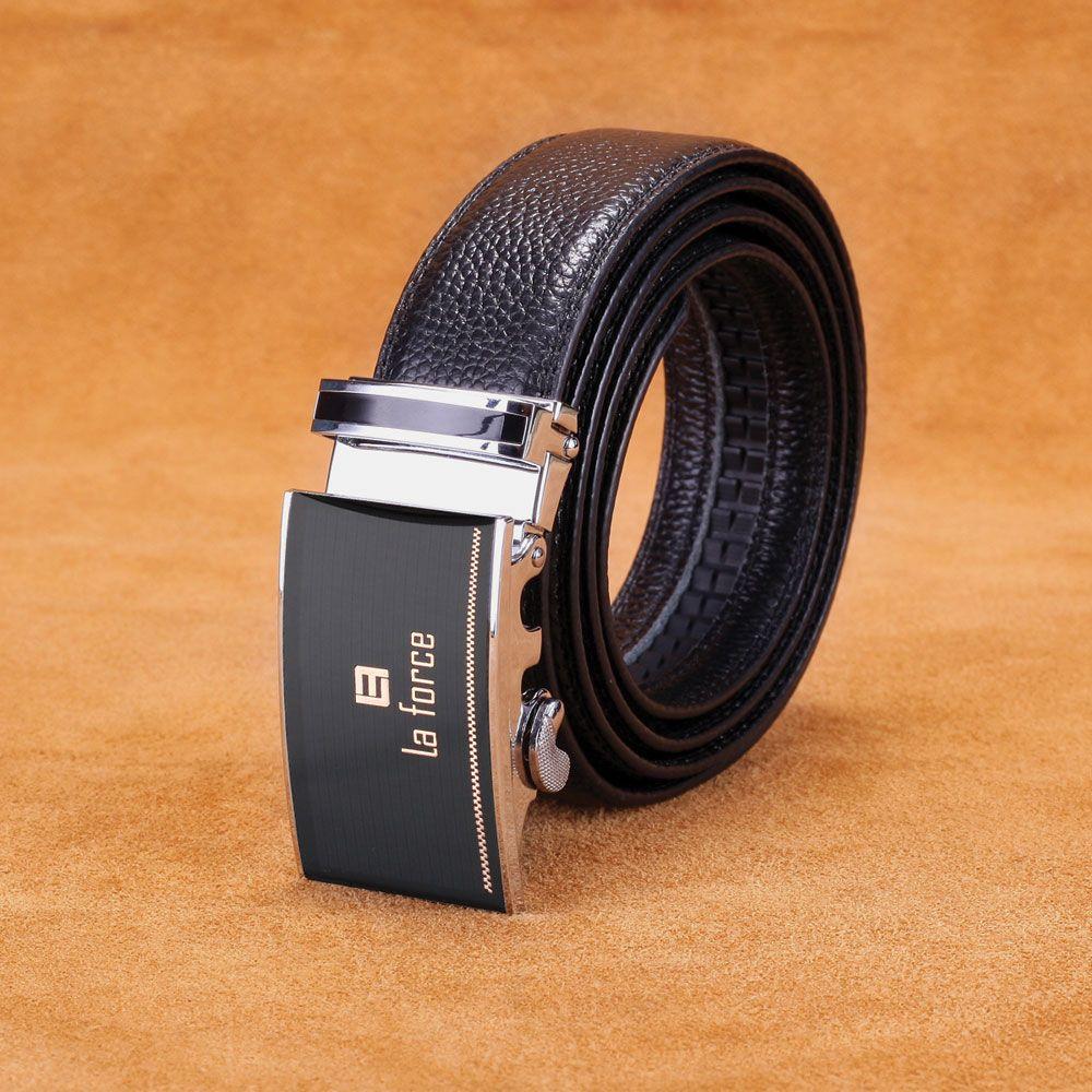 Dây nịt nam - Dây lưng da khóa lăn mặt cá sấu (mầu nâu) - nhiều logo