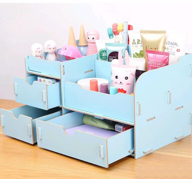 Hộp gỗ đựng đồ trang điểm sang trọng (Khách chọn màu)