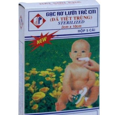 Bộ 10 Hộp Gạc Rơ Lưỡi Hải Sơn Pha Cho Bé, 1 Bịch 10 hộp =50 cái