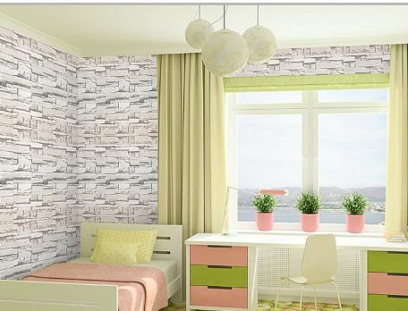 Combo 5m decal giấy dán tường giả đá 3d khổ rộng 45cm