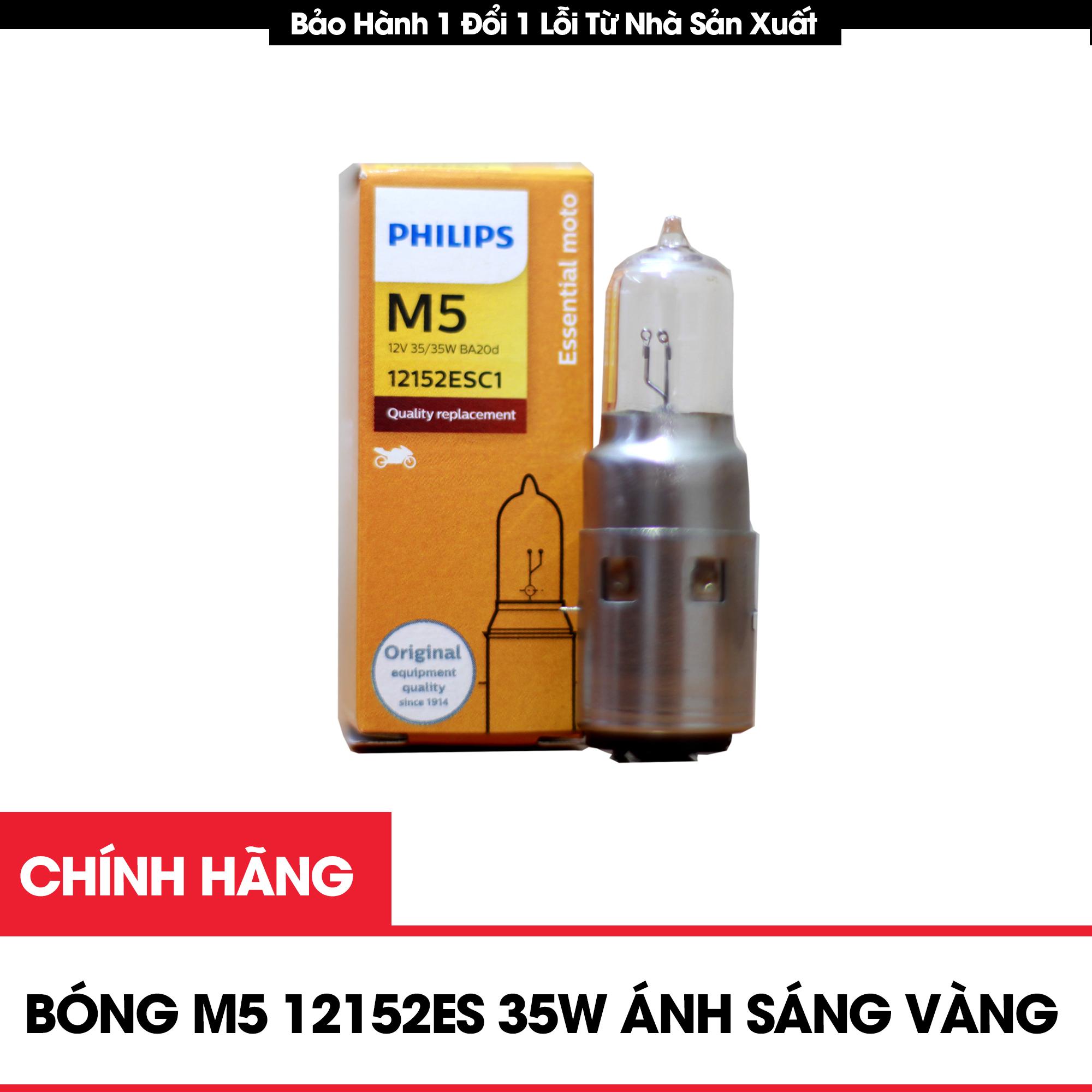 Bóng Đèn Halogen Xe Máy Siêu Sáng  M5 12152ESC1 12v 35W  Ánh Sáng Vàng Tiêu Chuẩn Tiện Lợi Tại Hà Nội Và TPHCM