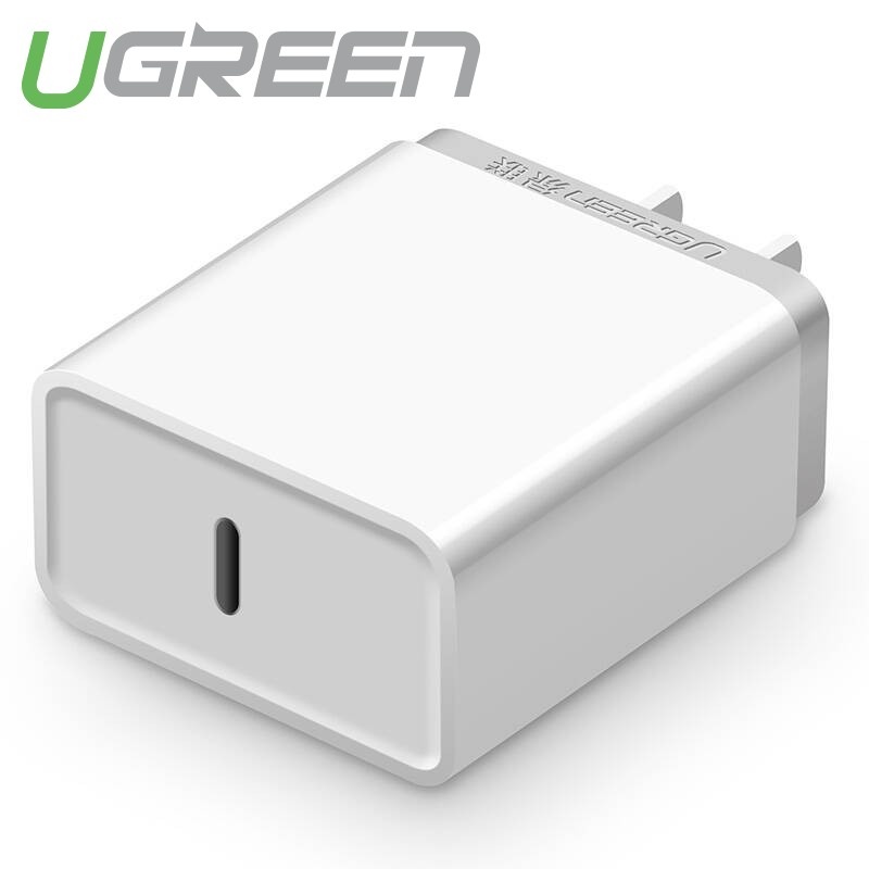 Cốc sạc nhanh cổng USB type C chân cắm kiểu USA UGREEN CD127 Cốc sạc nhanh cổng USB type C chân cắm kiểu USA UGREEN CD127
