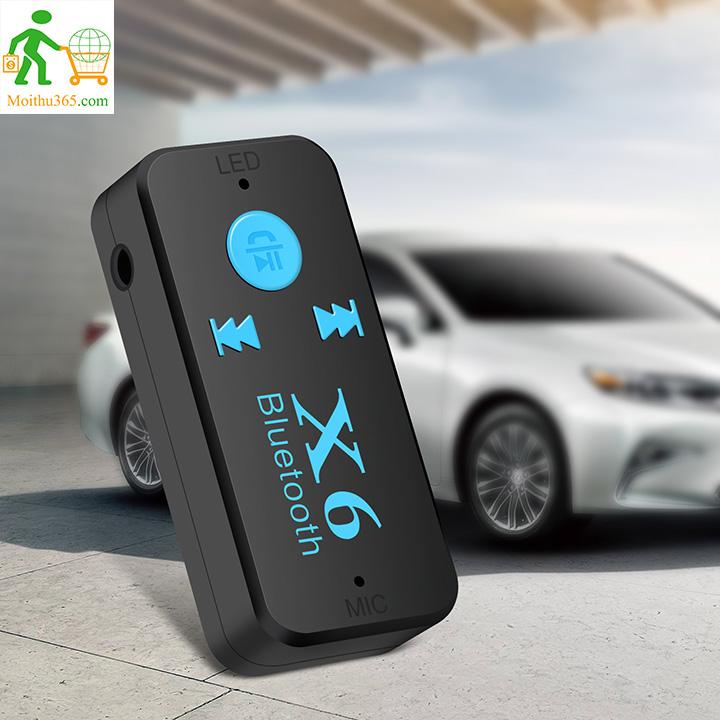 Thiết bị nghe nhạc bluetooth X6 hỗ trợ đàm thoại rảnh tay trên xe hơi