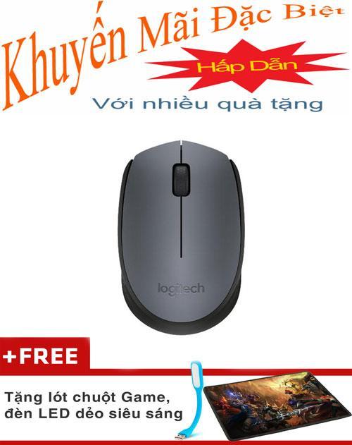 Chuột máy tính Mouse Không dây Logitech M171 Tặng Lót Chuột, Đèn Led