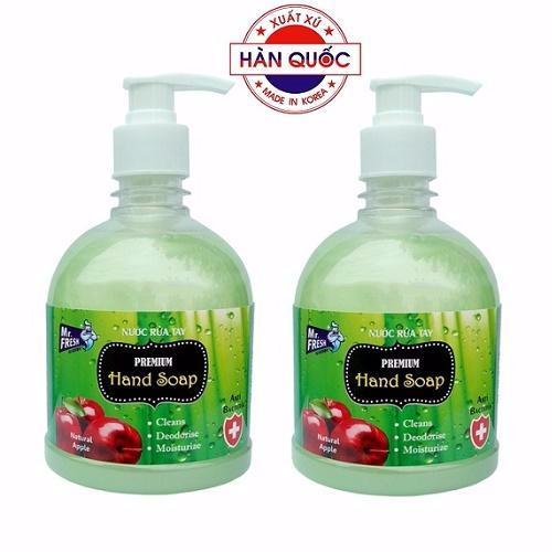 Bộ 2 chai nước rửa tay mr fresh hàn quốc hương táo mỹ 500ml kl297