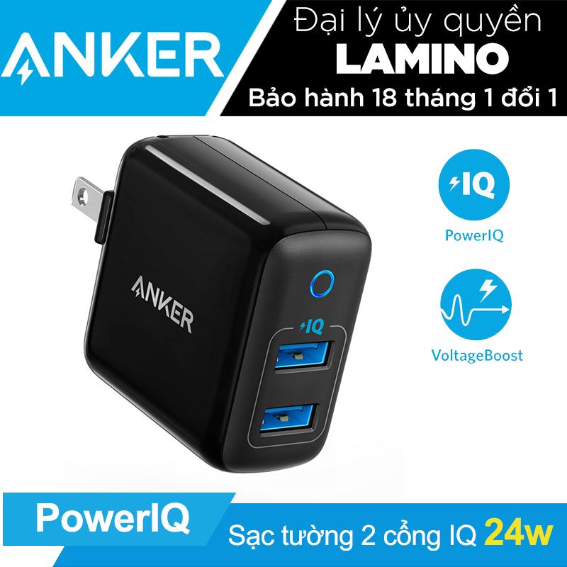 Sạc ANKER PowerPort II 2 cổng 24w PowerIQ - A2027