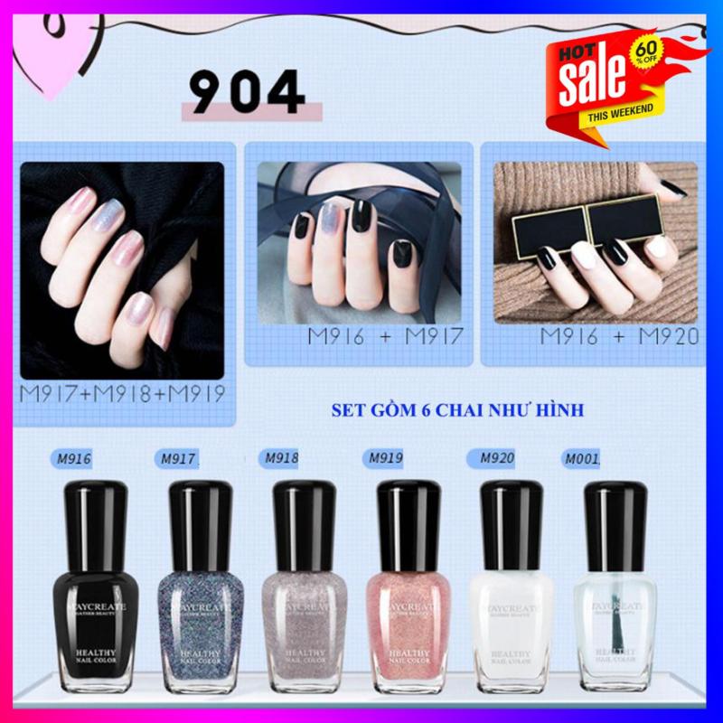Bộ sơn móng tay 6 lọ Maycreater New Model sang chảnh (Nhiều mã màu lựa chọn) giá rẻ