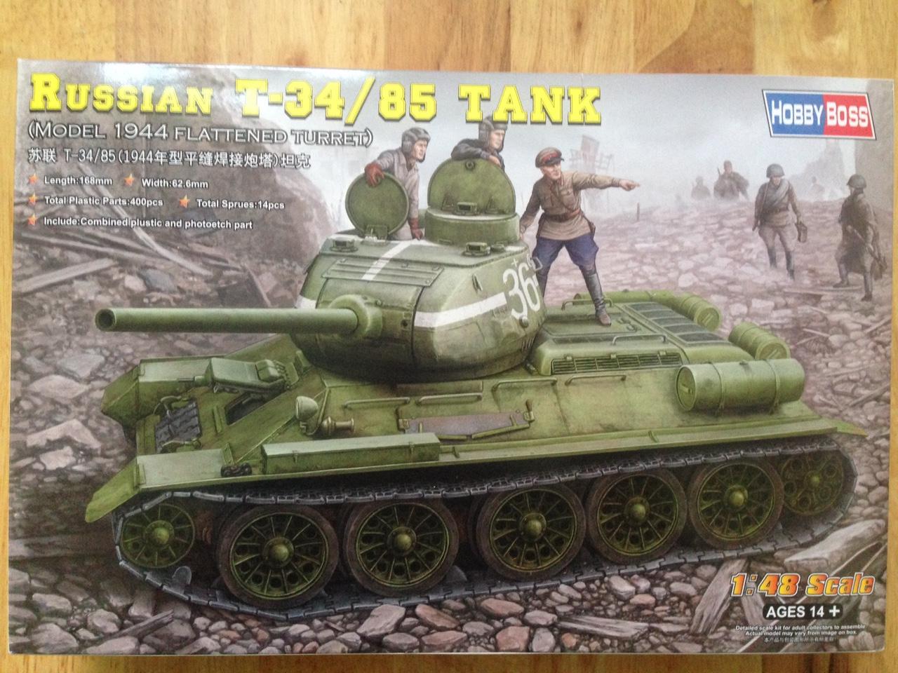 Mô hình lắp ráp - xe tăng T-34/85 (Model 1944 flattened turret)