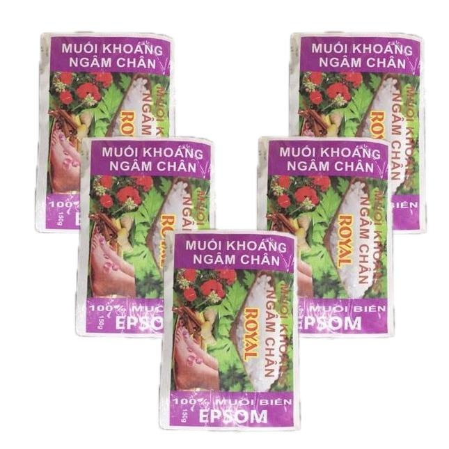 05 Gói Muối Khoáng Thảo Dược Ngâm chân 150g